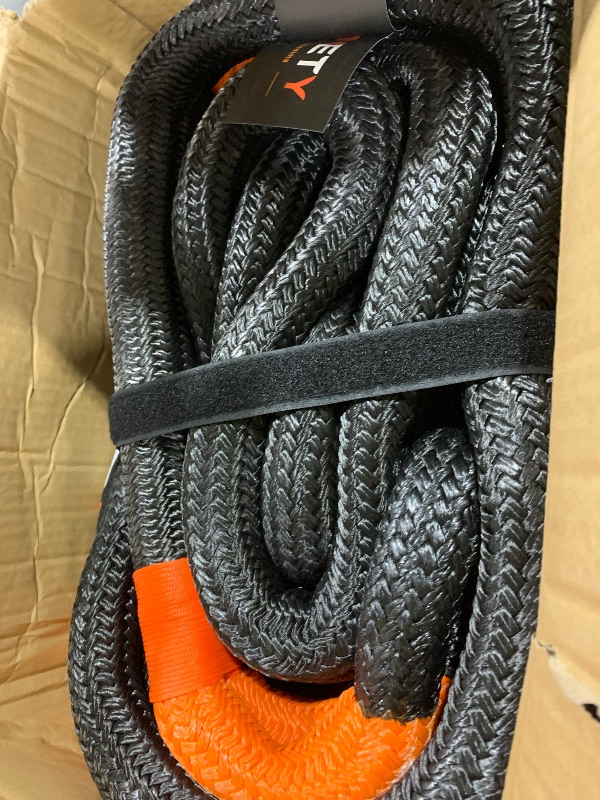 Photo 1 of HOKINETY Kinetic Recovery Tow Rope: 1.26" x 30ft Snatch Strap with Soft Shackles Heavy Duty Offroad Towing Straps Kit for Trucks SUV UTV ATV Tractor Car Jeep - Black
