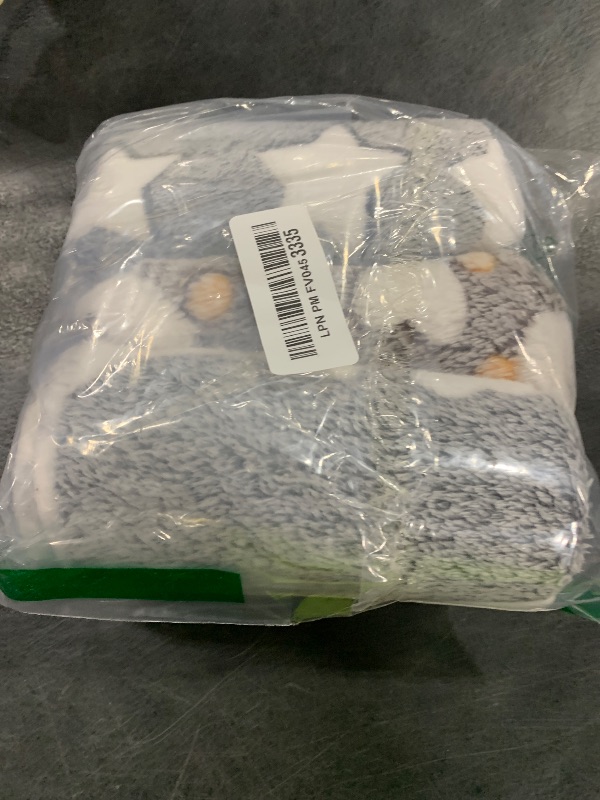 Photo 1 of 1 Pack 3 Puppy Blankets Super Soft Warm Sleep Mat Grey Cute Print Fluffy Fleece Pet Flannel Throw Dog Blankets for Small Dogs Cats,Star&Bone&Love- Small (23"x15")