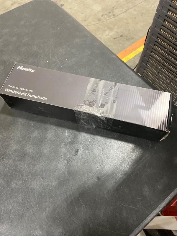 Photo 1 of [Upgraded] Nmoiss Windshield Sun Shade Umbrella - [Vinyl Coating Heat Shield] Protect Car from Sun Rays & Heat Damage Keep Cool and Protect Interior, Spring Structure Edge Medium 56" L x 31" W