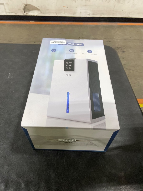 Photo 1 of PSOS Dehumidifier, Dehumidifiers for Home, 98 OZ Water Tank, (1000 sq.ft) Quiet Dehumidifier for Basement Bedroom Bathroom with Humidity Display, Auto Shut Off, Relaxing 7 Color Ambient Light(Gray)