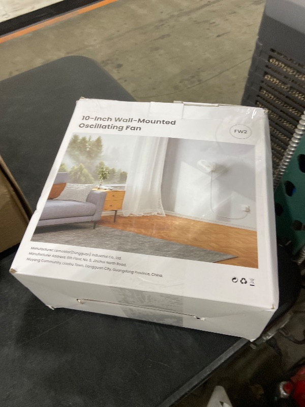 Photo 1 of 10-inch Wall Mounted oscillating Fan 