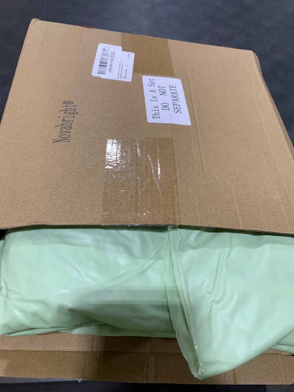 Photo 1 of Novabright 2 Pcs Inflatable Chairs for Adults Blow Up Games Chairs Folding Portable Flocking Inflatable Sofa for Living Room Learning Camping Party (Mint Green)