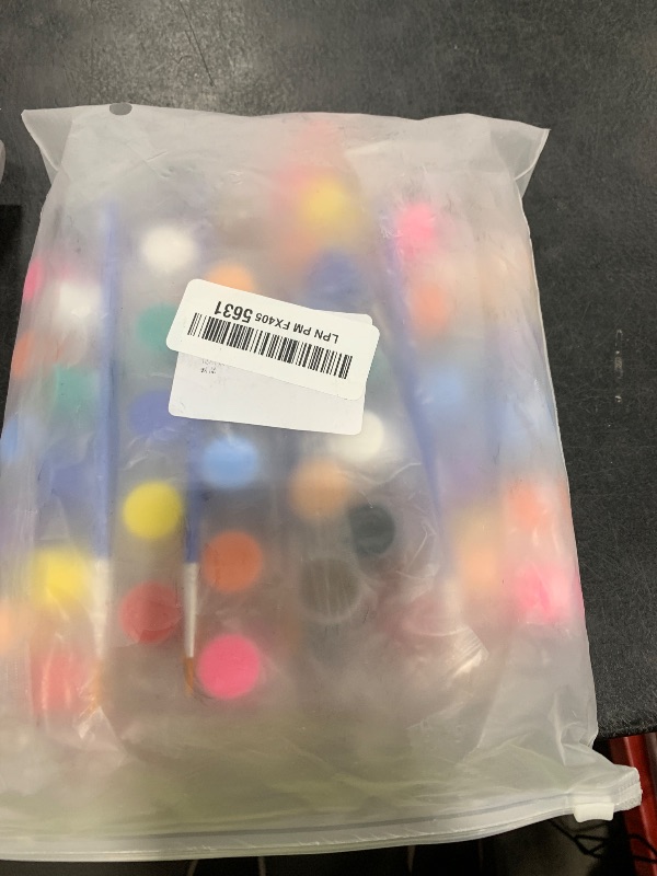 Photo 1 of 10 Pack Mini Acrylic Paint Set,12 Colors Acrylic Paints Strips for Kids&Adults Craft Paint,140 PCS Kids Painting Kit Container Strips Storage, Perfect for Home Birthday Classroom Party