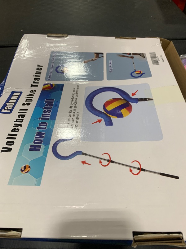Photo 1 of Adjustable Volleyball Spike Trainer with Question Mark Hook, Portable Lightweight Hitting Trainer for Serving, Spiking & Jump Training, Real-Ball Feel, Volleyball Gift for Beginners & Pros (No Ball)