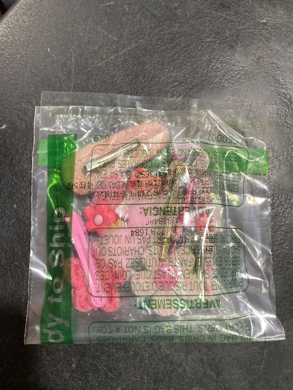 Photo 1 of (12 Pcs) Super Cute Lovely Warm Autumn Winter Spring Theme Kid's Hairpin Flower Floral Bear Bowknot Hair Clips Hair Decoration Women Girls Salon Hairstyle Hairdressing Grip -Pink