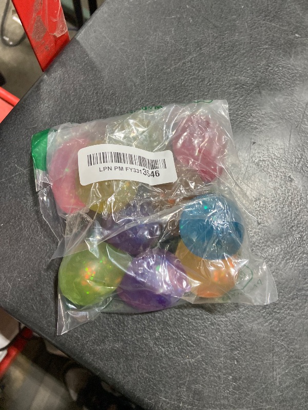 Photo 1 of 12 Pcak Fidget Stress Balls, Slow Rising Stress Ball for Kids Adults,Hand Therapy Sensory Squishy Ball,Bulk Squishy Squeeze Ball Set and Birthday Party