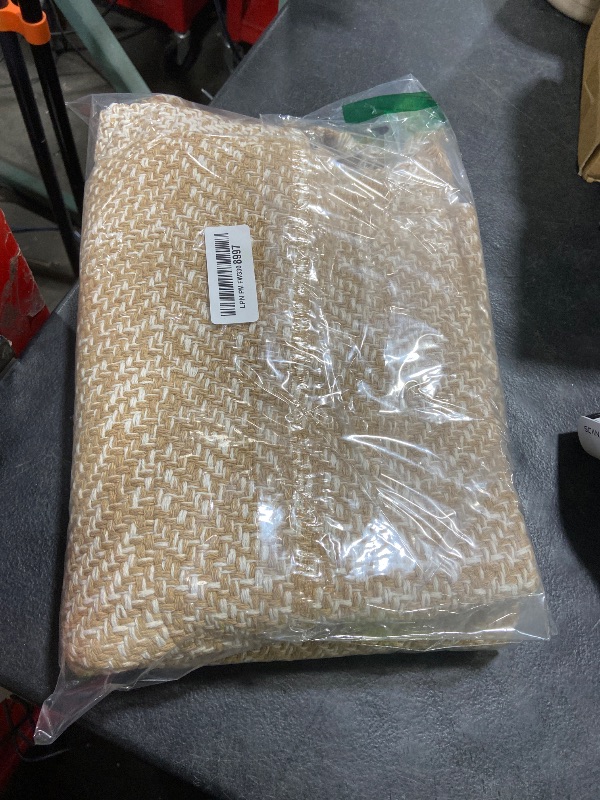 Photo 1 of Collive Kitchen Runner Rug, 2' x 4.3' Modern Farmhouse Washable Entryway Door Mat, Tan Bathroom Carpet Hand Woven Reversible Indoor Outddor Rugs for Hallway Foyer Bedroom Decor