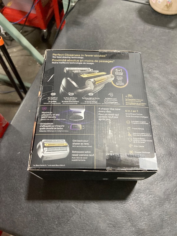 Photo 1 of Braun Series 9 PRO+ Electric Shaver, Pro SensoAdapt, 6in1 SmartCare Center, Wet & Dry Razor, 9660CCPS, Black