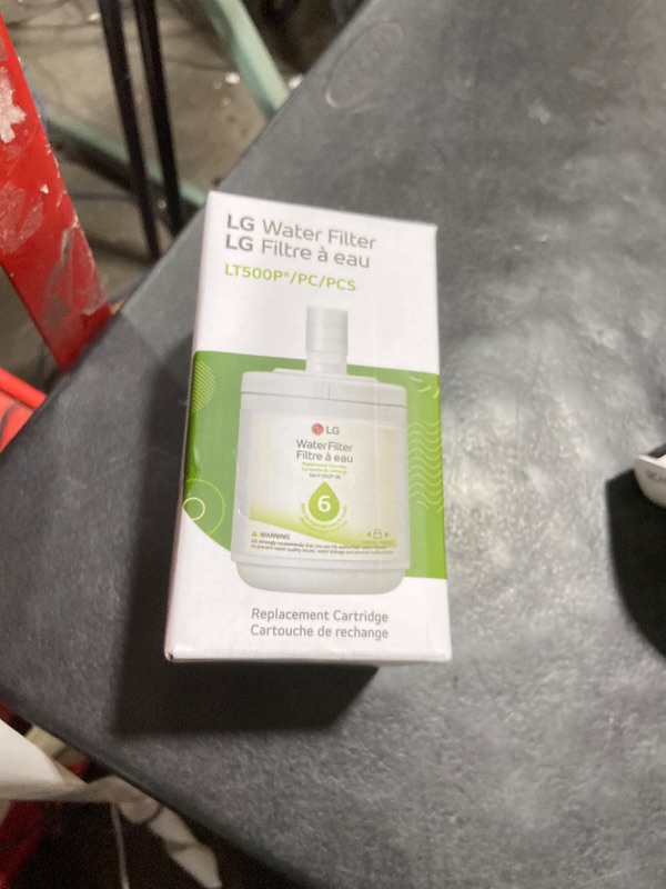 Photo 1 of LG LT500P - 6 Month / 500 Gallon Capacity Replacement Refrigerator Water Filter (NSF42 ADQ72910911 , White