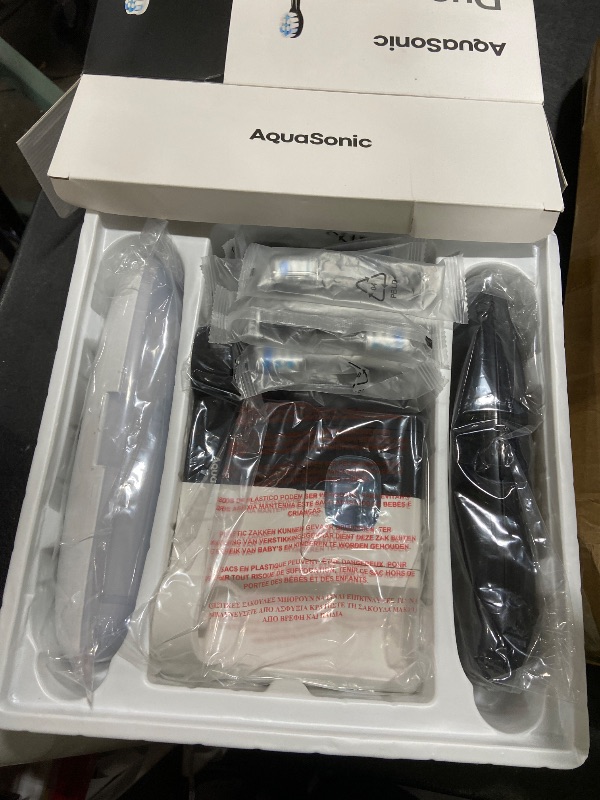 Photo 1 of Aquasonic Duo Series PRO UV - ADA Accepted Electric Toothbrushes with UV Sanitizer - Inductive Charging Base - 5 Modes with Smart Timers - 10 Proflex Brush Heads & 2 Travel Cases