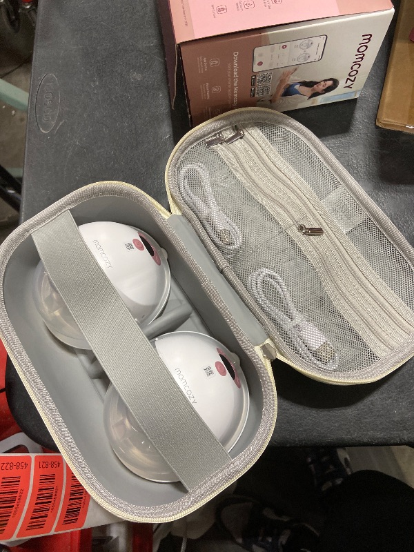 Photo 1 of Momcozy M5 Smart APP Controlled Wearable Breast Pump, Hands-Free Wireless Electric Pump, 3 Modes 9 Suction Levels, BPA-Free, Portable Lightweight, 24mm Flange, 2-Pack Cozy Red