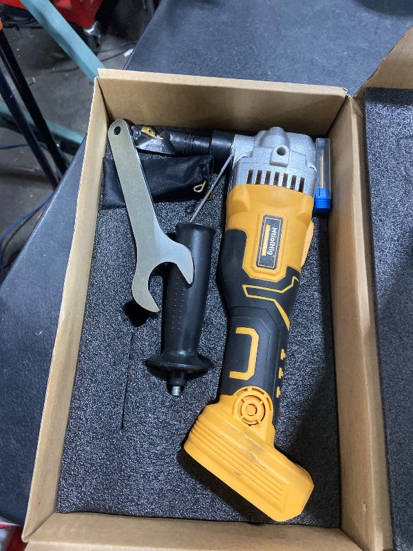 Photo 1 of MtiolHig Cordless Metal Nibbler Compatible with DeWalt 20V Battery (No Battery), 18-Gauge Electric Nibbler with Assist Handle & 2 Blades, 1900RPM Brushless Metal Cutter for Stainless Steel, Aluminum