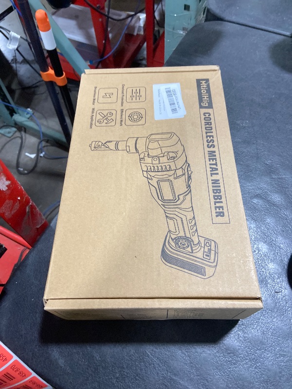 Photo 1 of MtiolHig Cordless Metal Nibbler Compatible with DeWalt 20V Battery (No Battery), 18-Gauge Electric Nibbler with Assist Handle & 2 Blades, 1900RPM Brushless Metal Cutter for Stainless Steel, Aluminum