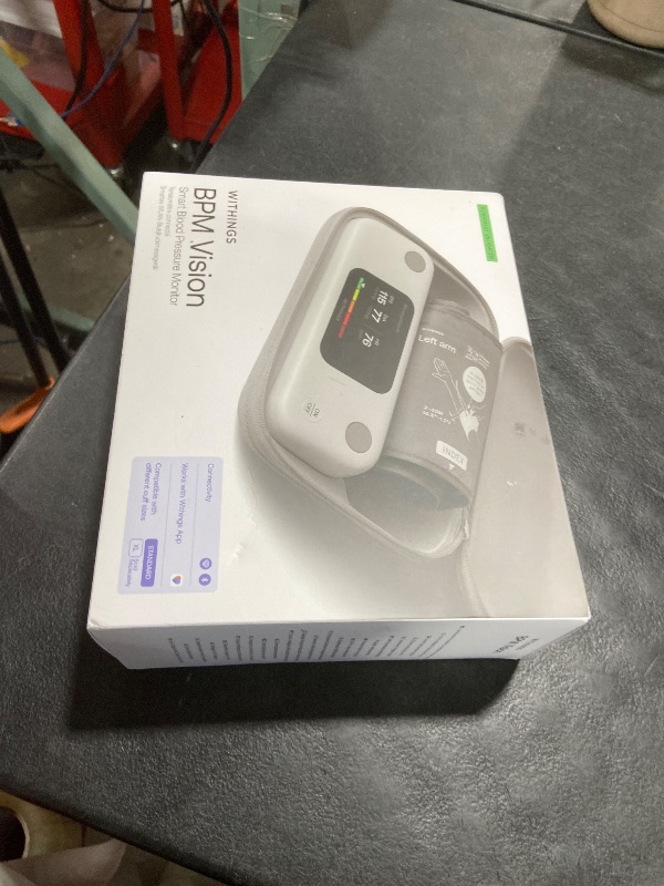 Photo 1 of Withings BPM Vision – Smart Arm Blood Pressure Monitor | FDA-Cleared | Easy-to-use, Accurate Systolic & Diastolic Measurements, Wide Range Cuff | Wi-Fi & Bluetooth | iOS & Android | FSA/HSA