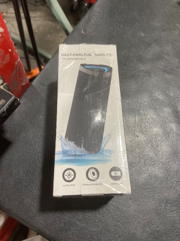 Photo 1 of Vanzon Bluetooth Speaker, V40 Portable Bluetooth Speaker, IPX7 Waterproof Wireless Speaker with 24W Stereo Sound,TWS Pairing,24H Playtime and Colorful RGB Lights for Home,Outdoor,Party