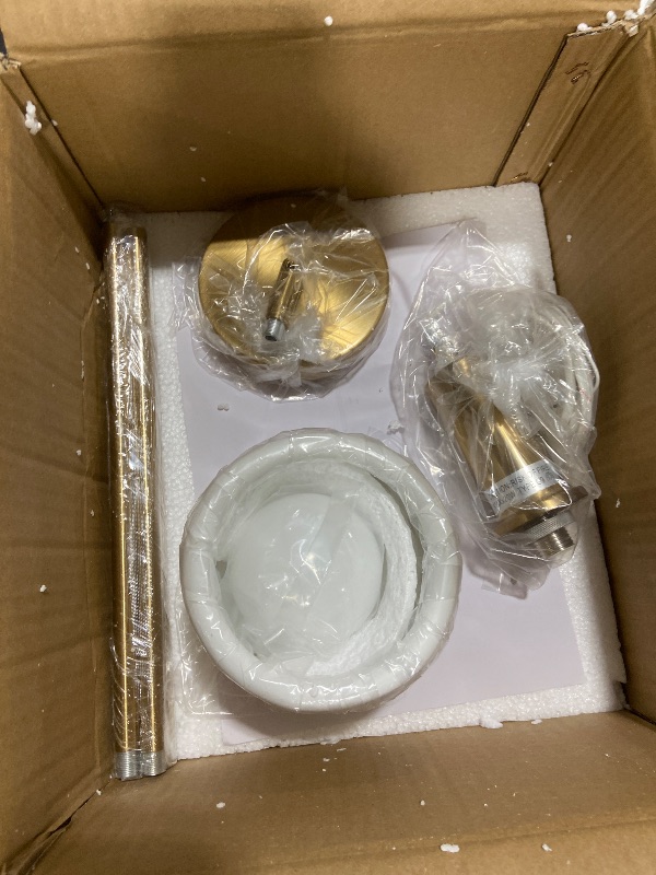 Photo 1 of CKENSU Modern Ceramic Pendant Light - Small White Porcelain Pendant Light Fixture for Kitchen, Dining Room, Hallway, Entryway (White, 5.1”W x 5.1”L x 7.7”H)