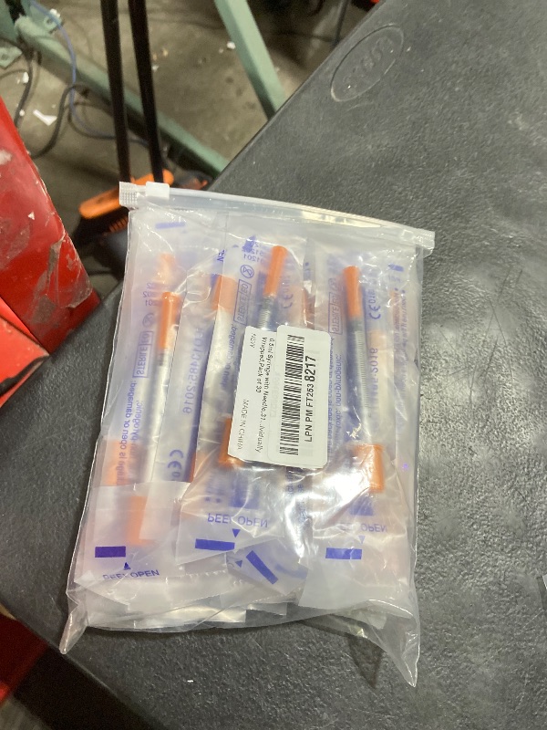 Photo 1 of 0.5ml Syringe with Needle,31G 0.5cc 5/16 Inch 8mm Needle and Syringe,Individually Wrapped,Pack of 30