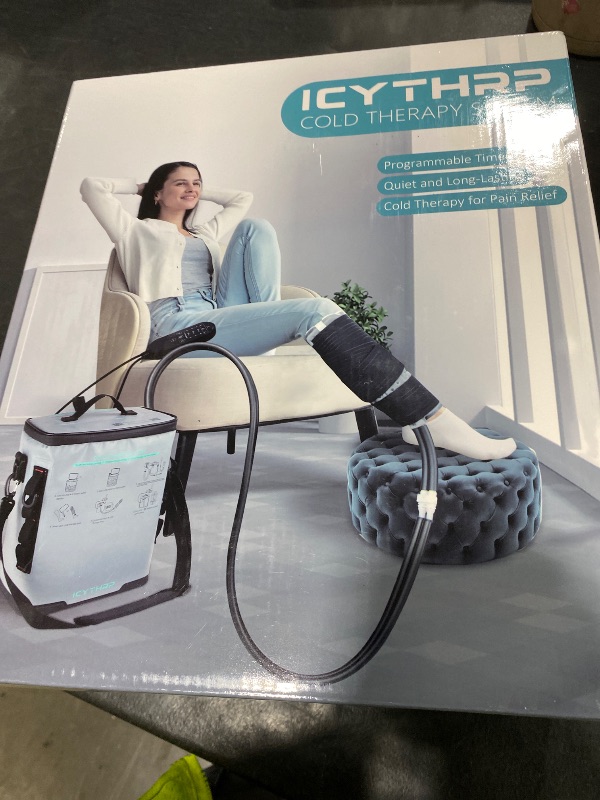 Photo 1 of ICYTHRP Cold Therapy Machine with Programmable Timer, Portable Ice Machine for Hip After Surgery, Hip Replacement Recovery System, Cryotherapy Pain Relief with Compression Pad