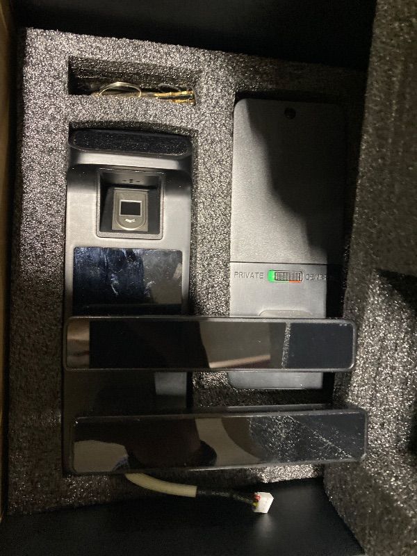 Photo 1 of Harfo Smart Door Lock, Heavy Duty 5 in 1 Keyless Entry Door Lock, Full App Control Digital Keypad Lock, Reversible Handle with Fingerprints and Passcodes for Family/Office/Apartment (Black)