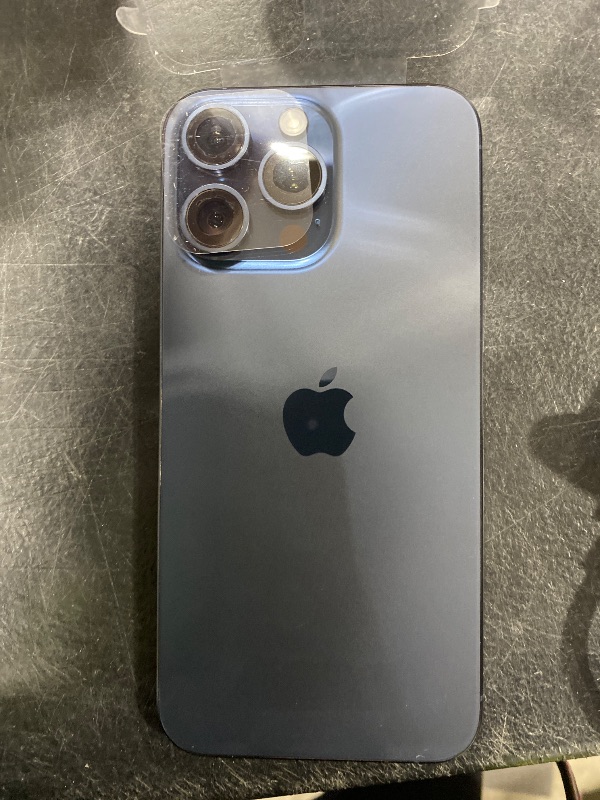Photo 1 of Apple iPhone 15 Pro Max, 256GB, Blue Titanium - Unlocked (Renewed)