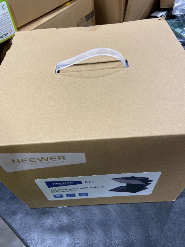 Photo 1 of NEEWER 2 in 1 Teleprompter 11 Inch with Monitor for Windows MacOS, Supports Screen Mirroring, Portable Prompter for Camera Mobile Phone Webcam for YouTube Twitch Live Streaming Conference, X11