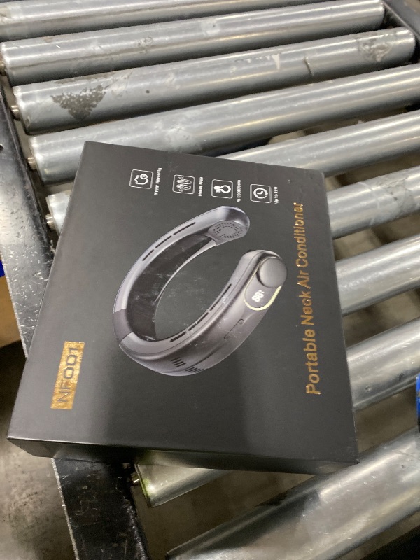 Photo 1 of COMLIFE Neck Air Conditioner, 3-Speed Portable Neck Fan with Ice Cooler, 5000mAh Rechargeable Battery Operated Personal Air Conditioner, Hands-Free Bladeless Neck Fan for Sports Travel Outdoor Indoor