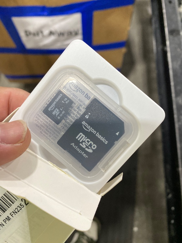 Photo 1 of Amazon Basics microSDXC Memory Card with Full Size Adapter, A2, U3, Read Speed up to 100 MB/s, 1 Tb, Black