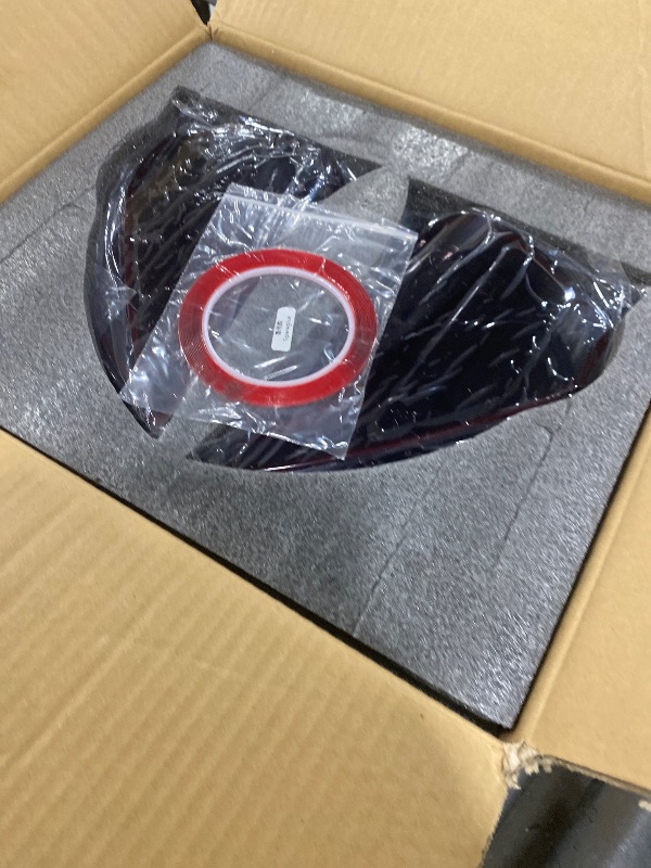 Photo 1 of CRMDF Smoked Tail Light Cover Guards Fit for Tesla Model 3 2017-2023 / Tesla Model Y 2020-2024 Accessories, Rear Taillight Decorative Protection Trim, Reverse Tail Lamp Shell Shade