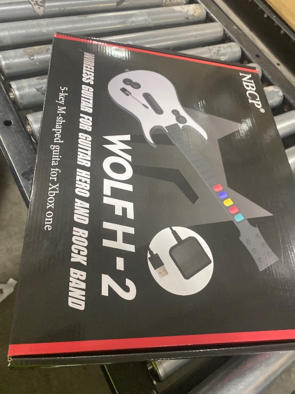 Photo 1 of NBCP Guitar Hero Guitar, Wireless PC Guitar Hero Controller for PlayStation 3 PS3 with Dongle for Clone Hero, Rock Band Guitar Hero Games White