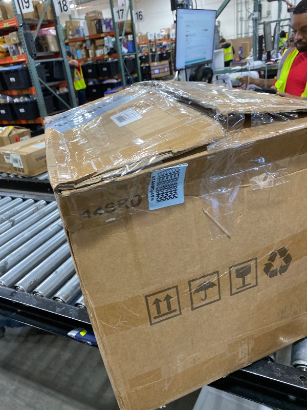 Photo 1 of Headlight Assembly Compatible with GMC Sierra 2014-2018 1500 | 2015-2019 2500HD/3500HD Base/Denali/SLE/SLT, Halogen Headlamp Replacement W/O LED DRL, With Bulbs, Chrome Housing White Reflector