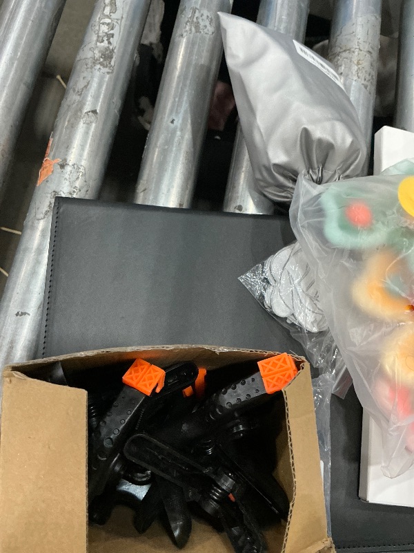 Photo 1 of 12 Pack Plastic Spring Clamps, 3.5inch Small Heavy Duty Clips for Crafts, Backdrop Stand, Woodworking, Photography Studios (Black)