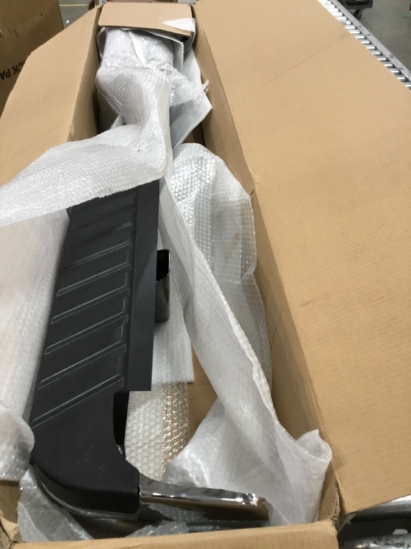 Photo 1 of KUIPERAUTO Rear Steel Bumpers Assembly Compatible for 2009-2014 Ford F-150 F150 Pickup WITH Parking Sensor Holes Complete Back Bumpers FO1103160 -Chrome