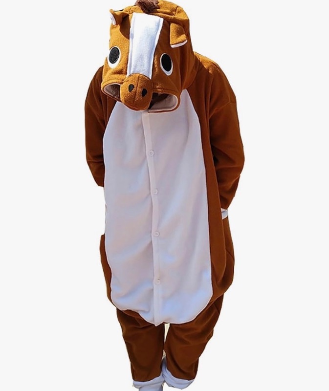 Photo 1 of  medium Adult Animal Onesie Pajamas, Cozy Flannel Cosplay Halloween Christmas Costume, Homewear, Sleepwear for Men And Women
