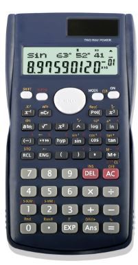 Photo 1 of 1 Pack Scientific Statistic Fractions Chemistry Math Engineering Function Science 2 Line 10+2 Digit Middle School Calculator