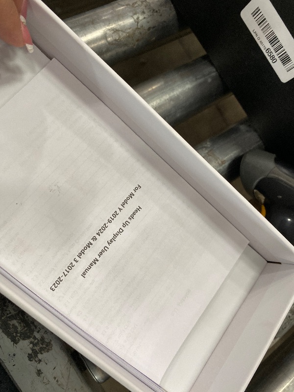 Photo 1 of ***MISSING PARTS***
*USED*Upgraded Head Up Display for Tesla Model Y 2019-2024 & Model 3 2017-2023 – 9.66" Anti-Glare Display, Blind Spot Alerts, Rainbow Road, Wireless CarPlay/Android Auto, Battery/Dashboard Data Sync