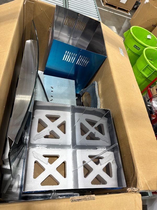 Photo 1 of **Parts Only**
COSMO COS-668ICS750 30 in. Lumin Collection 380 CFM Ducted Island Range Hood, Soft Touch Controls, LED Lights, Stainless Steel