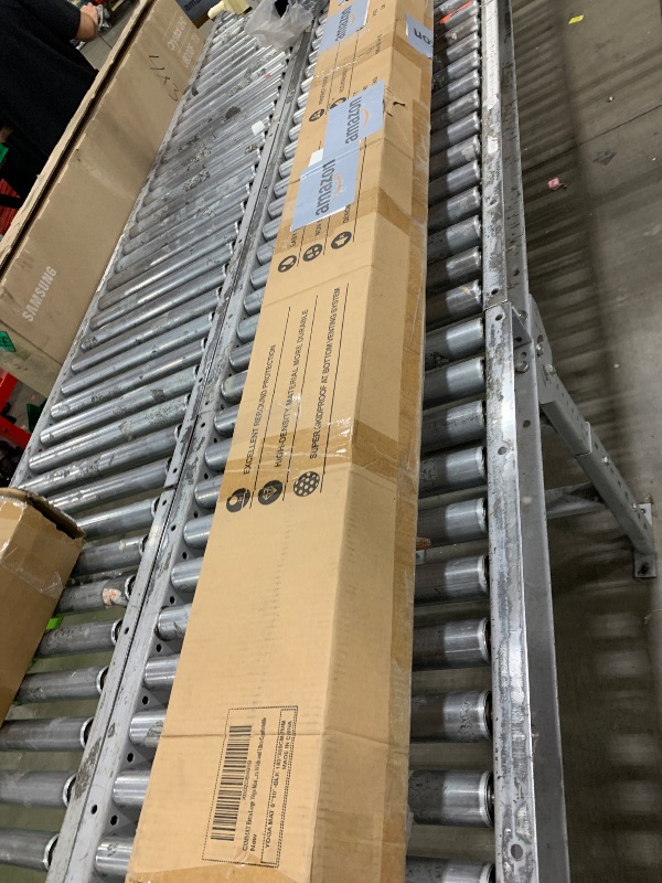 Photo 1 of 100 Inch Indoor and Outdoor Projector Screen with Stand for Movies or Presentations - HD Premium 16:9 Folding Free Tripod Screen with Carry Bag and Straps, Matte