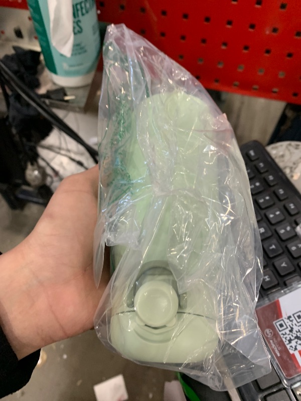 Photo 1 of 12 oz Mini Water Bottle Small Stainless Steel Thermoses - Insulated Vacuum, Leak Proof, Keeps Drinks Hot/Cold - Ideal for Coffee, beverage, Water - Green