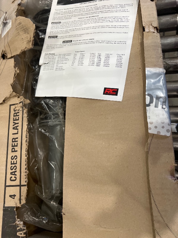 Photo 1 of *** PARTIAL SET - SEE NOTES AND PICTURES *** Rough Country 3.5" Lift Kit with N3 Struts & N3 Rear Shocks for Chevy Avalanche, Tahoe, Suburban & GMC Yukon 1500 2WD/4WD (2007-2020) - Red Control Arms, Up to 32" Tires