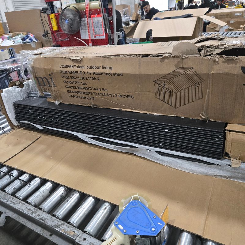 Photo 1 of ***BOX 2/3**** Domi Outdoor Living Outdoor Resin Storage Shed 