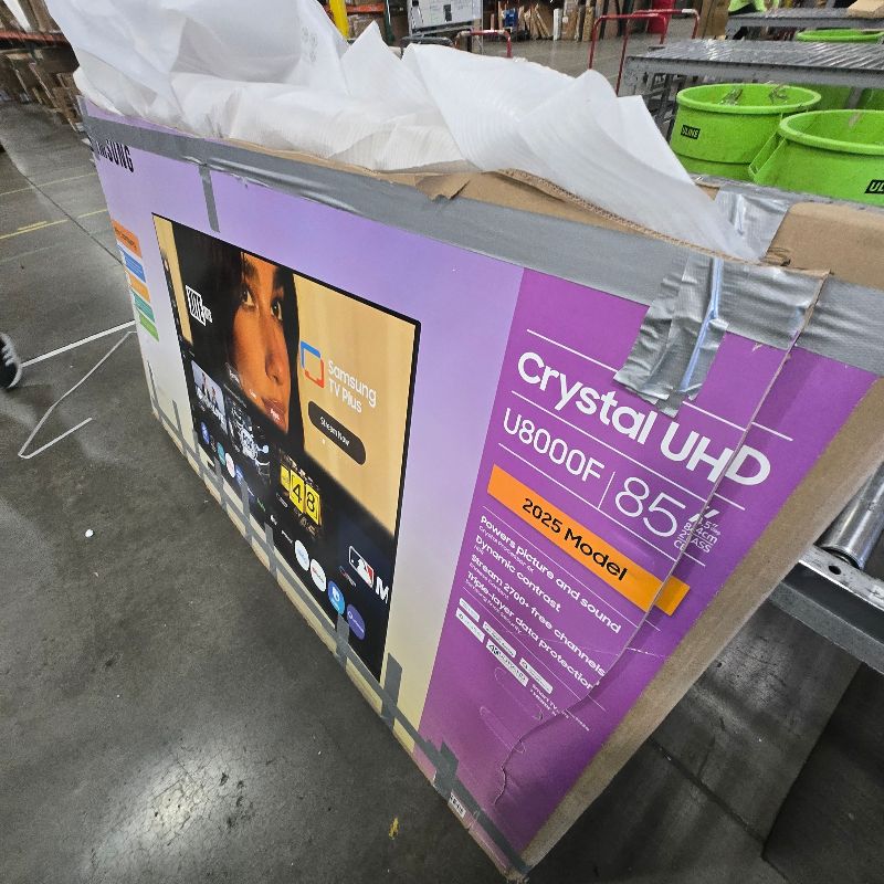 Photo 1 of ***UNTESTED*** Samsung 85-Inch Class Crystal UHD U8000F 4K Smart TV (2025 Model) Endless Free Content, Crystal Processor 4K, MetalStream Design, Knox Security, Alexa Built-in