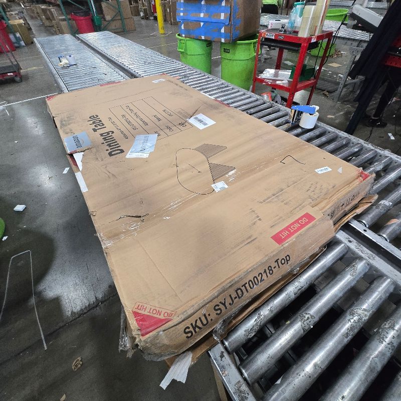 Photo 1 of ***JUST THE TABLETOP*** Casaphoria 67" Oval Dining Table, Modern Kitchen Table for 4-6, Farmhouse Style Large Table, Easy Assembly for Living Room, Kitchen and Bar, Natural Wood