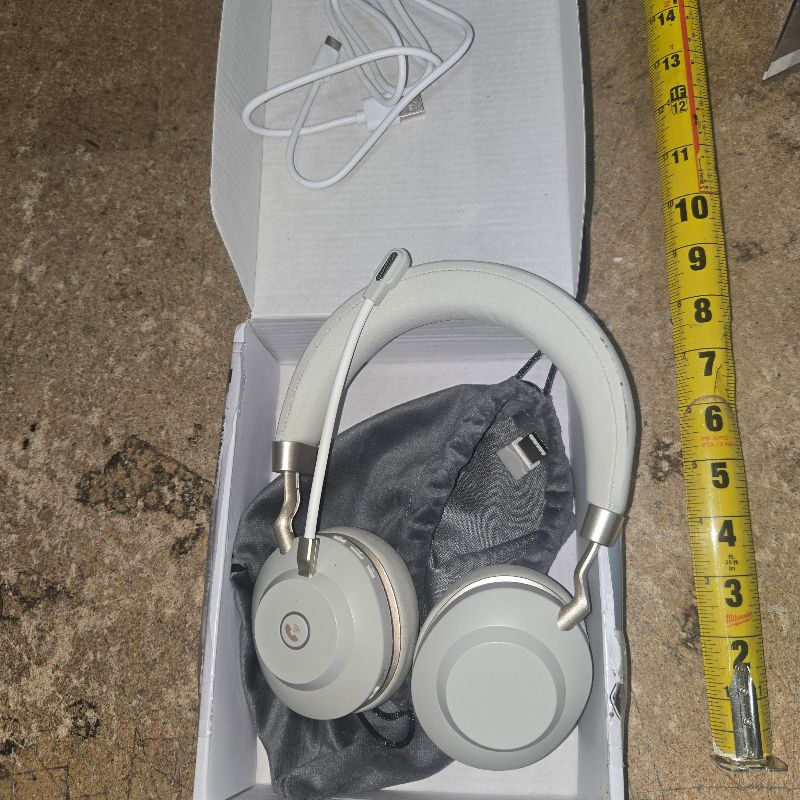 Photo 1 of ***HEAVY USAGE/MISSING DONGLE AND POSSIBLY A POWER CORD*** Wireless Headset, Bluetooth Headset with Microphone, AI Noise Canceling Mic & USB Dongle, 45 Hrs Working Time V5.3 Wireless Headphones with Mic Mute for PC/Laptop/Office/Call Center/Zoom/Home/Phon