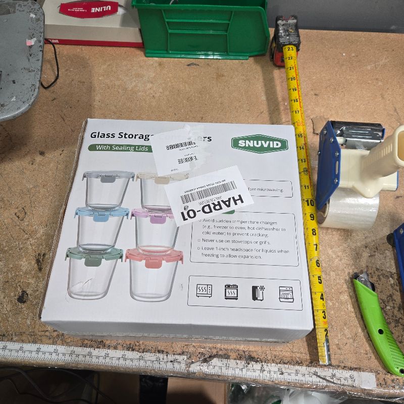 Photo 1 of [UPGRADED LID] 6 Sets 3 Cup Glass Meal Prep Containers with Lids, Food Storage Bowl Jars for Leftover Lunch Meal Oats Salad Soup Fruit Snack Yogurt - Microwave, Oven, Freezer Safe, BPA Free, Airtight