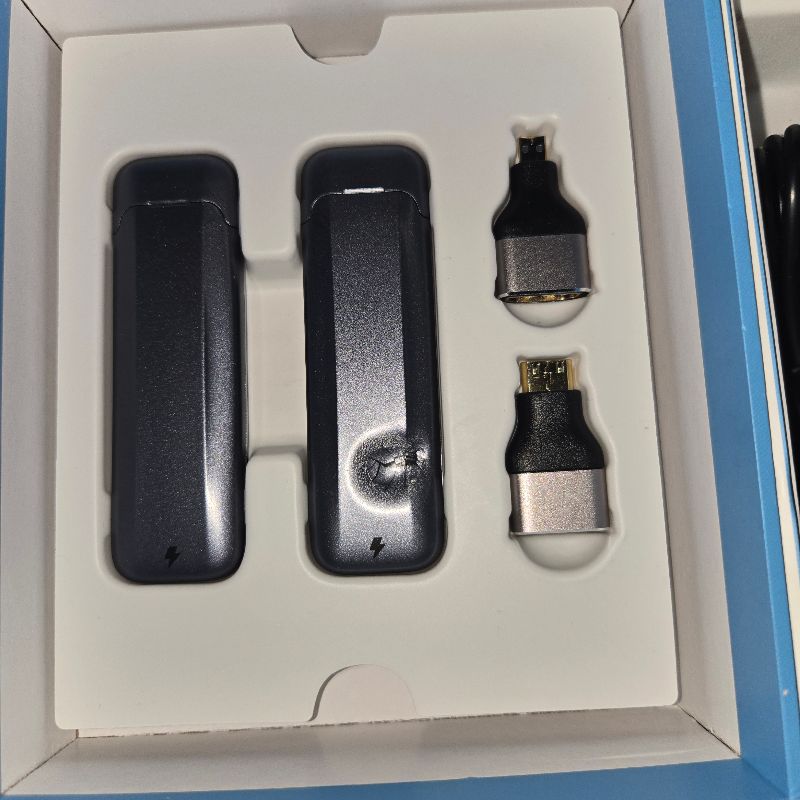 Photo 1 of **Damaged** FIGEBNY Wireless HDMI Transmitter and Receiver 4K Larger LED Screen Display, Wireless HDMI Extender Sender HD 5G 165FT Streaming Media Video/Audio/File for PC/Laptop/Projector/TV Box/Camera Gray