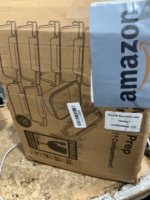 Photo 1 of [8-Pack,30 oz]Glass Meal Prep Containers,Glass Food Storage Containers,Airtight lunch Containers with Lids, Microwave, Oven, Freezer and Dishwasher