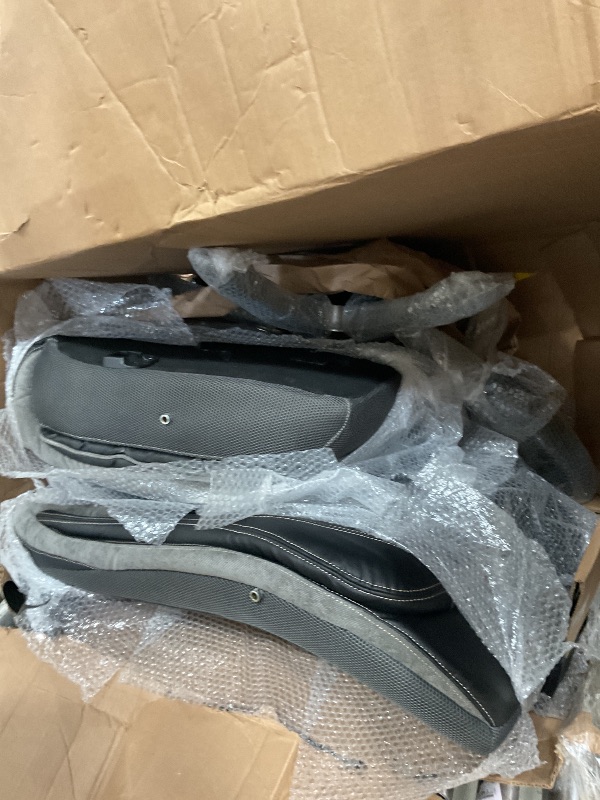 Photo 1 of *MISSING PARTS//UNKNOWN SIZE AND STOCK PHOTO*
 GREY AND BLACK GAMING CHAIR