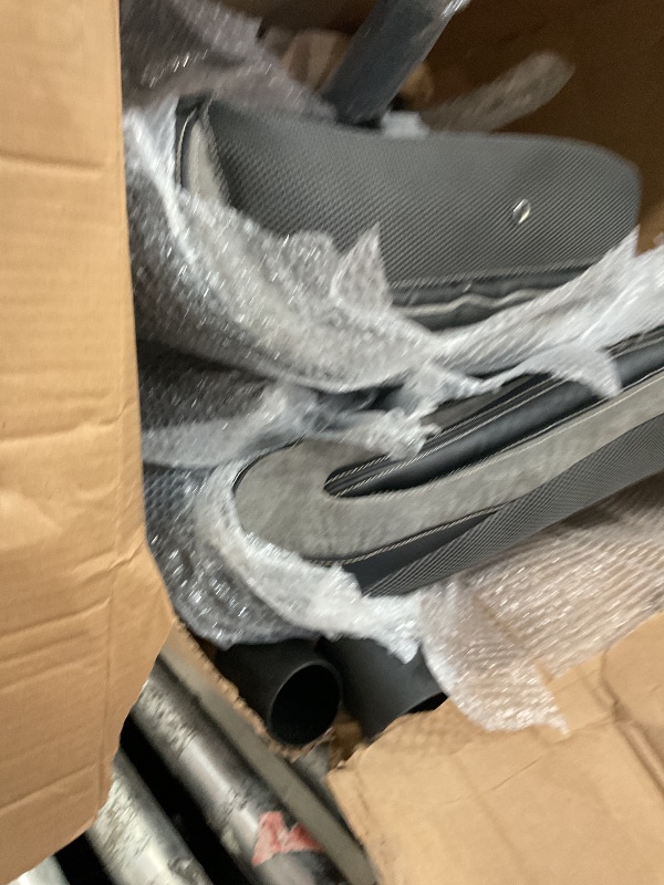 Photo 1 of *MISSING PARTS//UNKNOWN SIZE AND STOCK PHOTO*
 GREY AND BLACK GAMING CHAIR