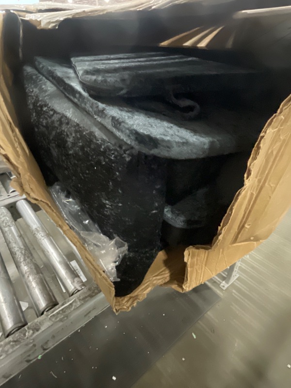 Photo 1 of ***INCOMPLETE***Tbfit Modern Couch, 89" Cloud Sofa, Spring Seat Cushions, Comfy 3-Seater w/Pillows, Chenille Fabric Removable Covers, Soft Upholstered Living Room Furniture for Home Apartment, Dark Gray