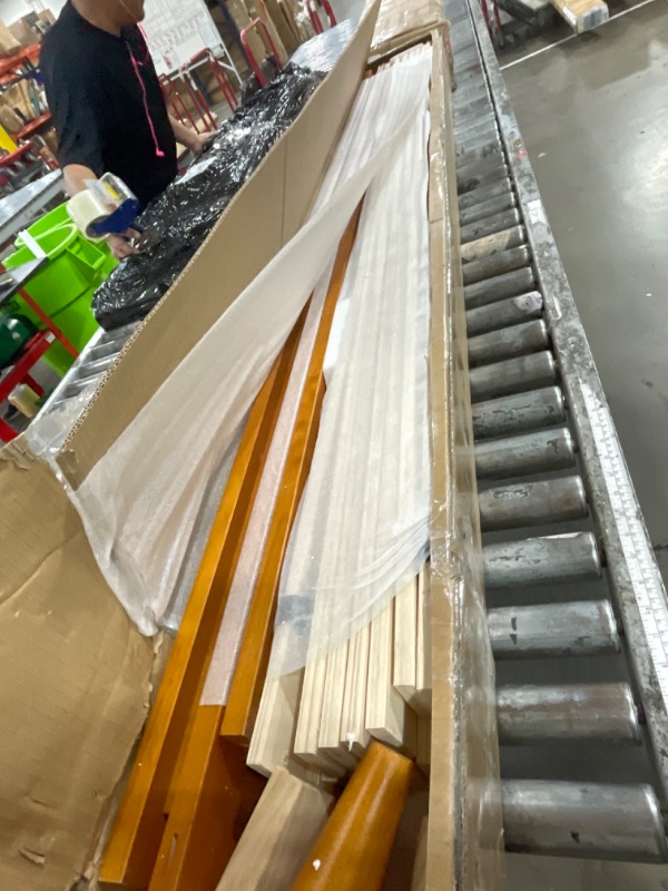 Photo 1 of ***MISSING HARDWARE ***
AFI, Pasadena King Solid Wood Low Profile Platform Bed, Light Toffee